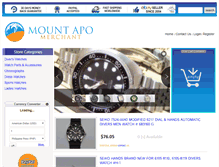 Tablet Screenshot of mountapomerchant.com